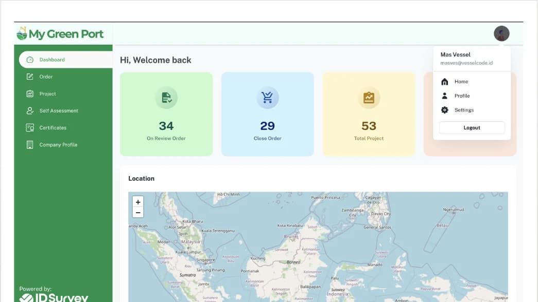Green Port Assessment Web Platform image 2