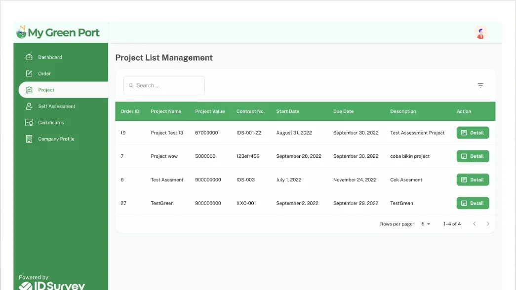 Green Port Assessment Web Platform image 3