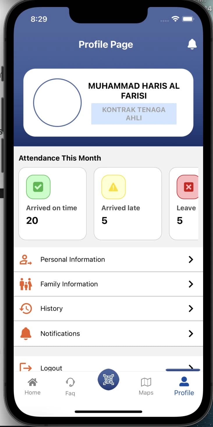 Human Capital / Attendance Mobile App image 6
