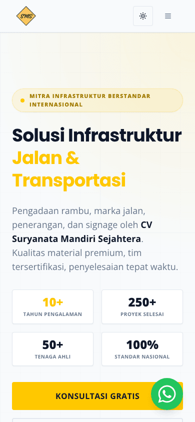 SMS Rambu Jalan Website image 2