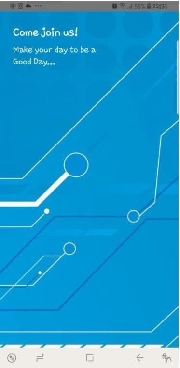 Event mobile app splash screen